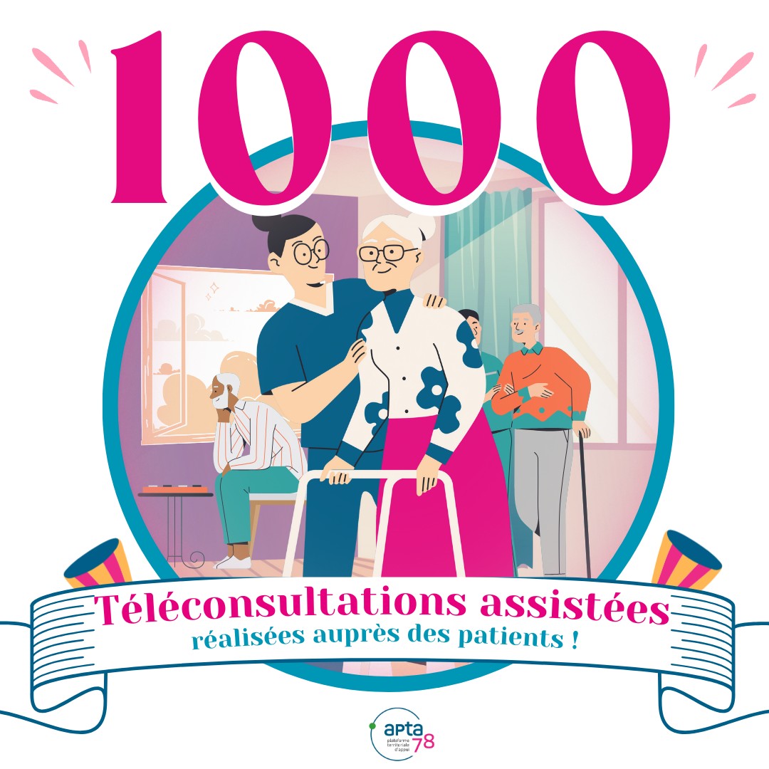 1000 téléconsultations assistées réalisées ! - APTA 78