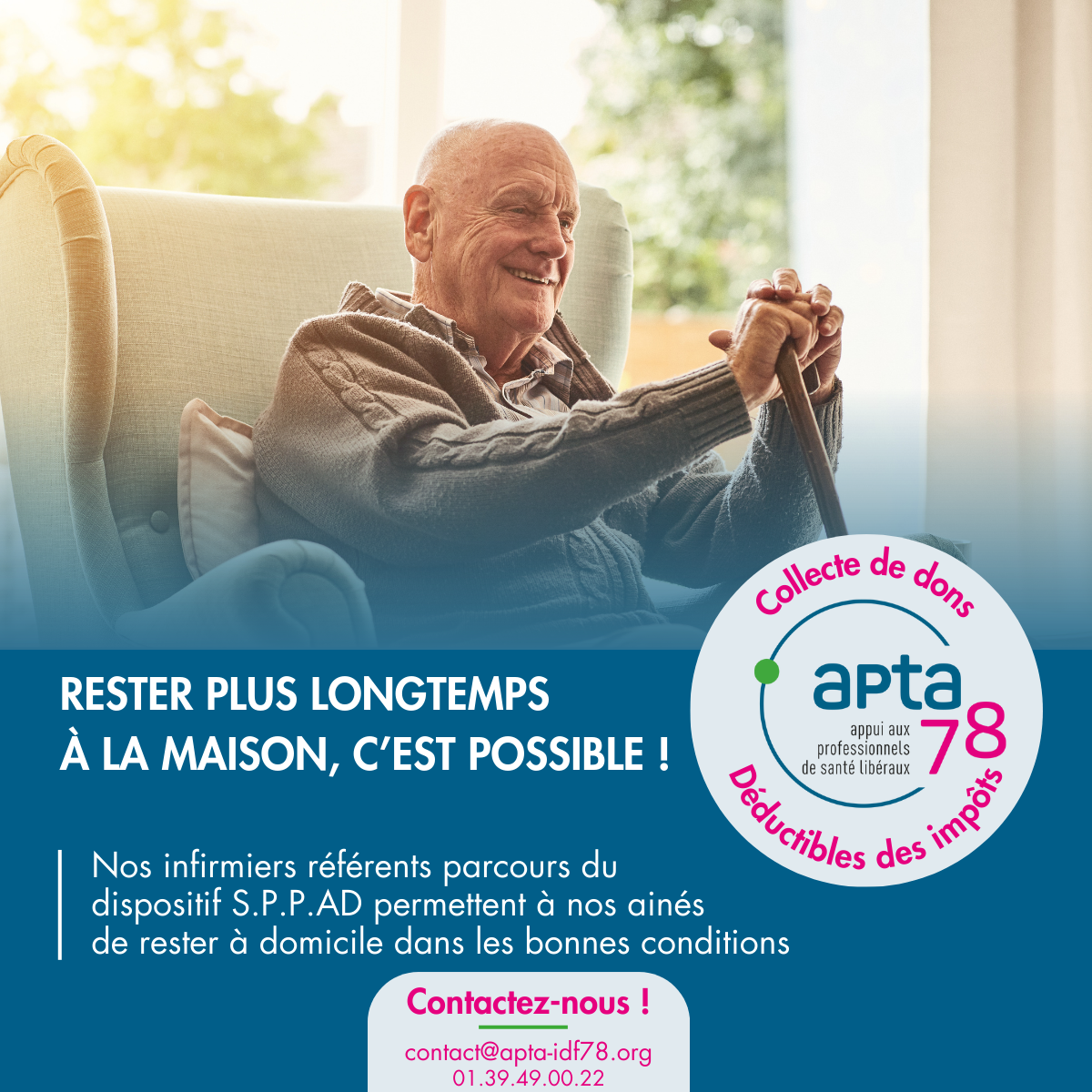 Nos infirmiers accompagnent les personnes âgées dans leur maintien à domicile