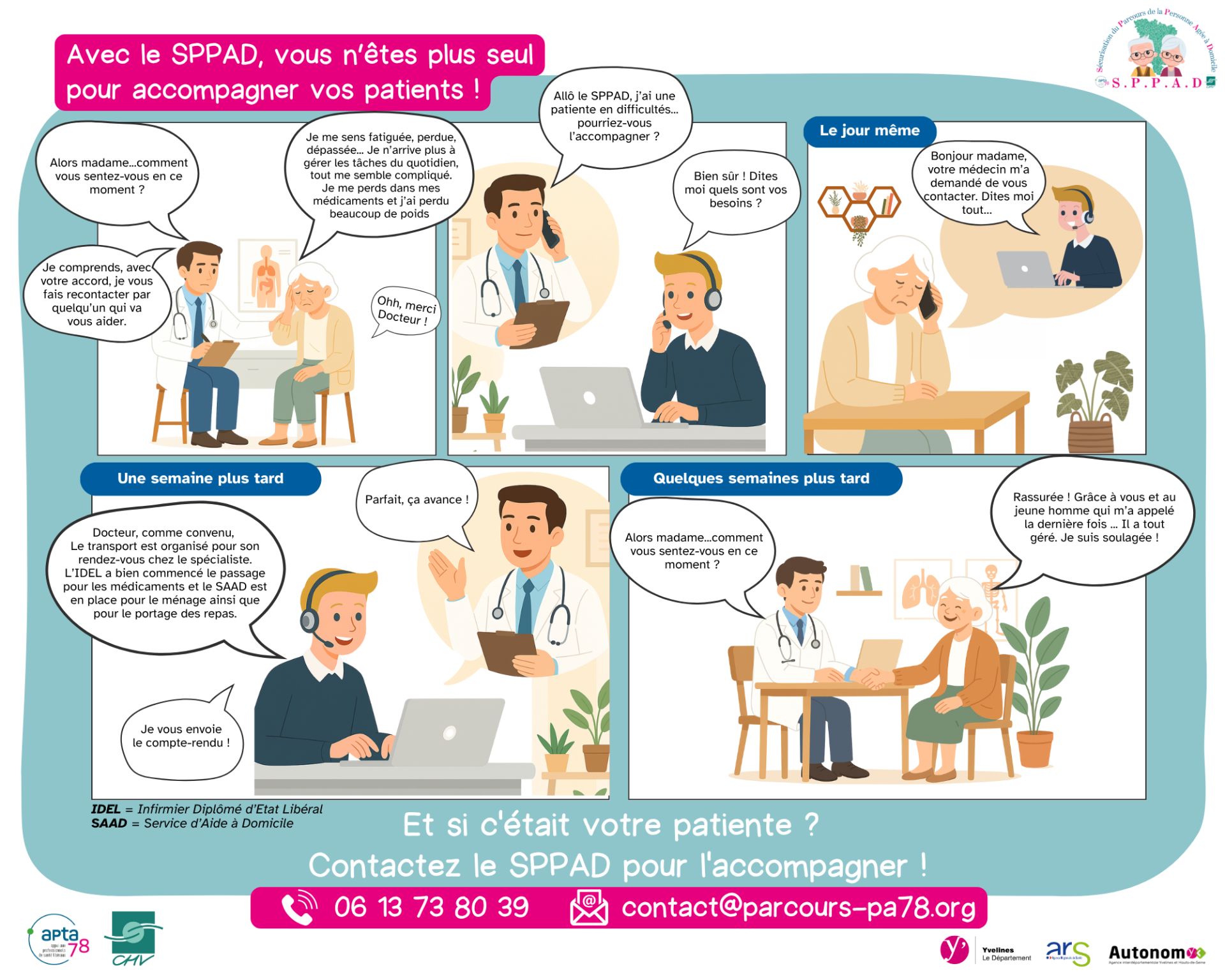 Avec le SPPAD, vous n&rsquo;êtes plus seul pour accompagner vos patients !